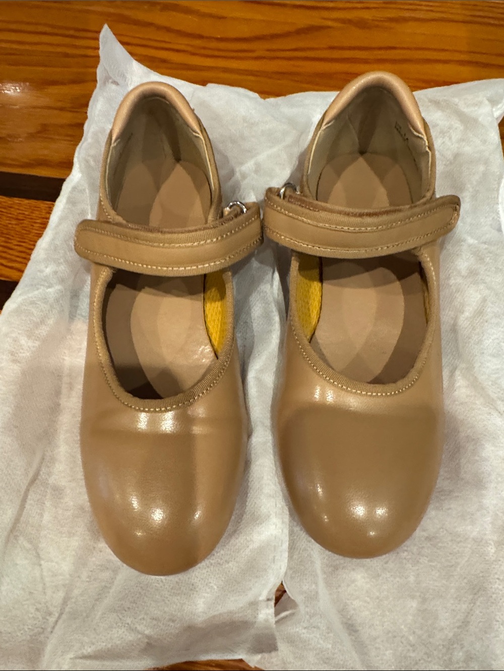 Tan tap shoes for girls